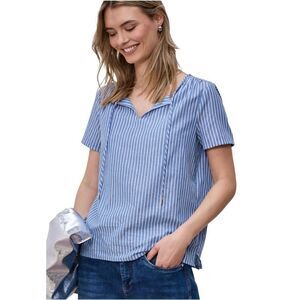 Street One Blue Cotton Women's Blouse